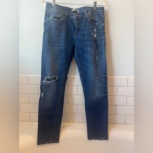 Vintage ZARA Women’s Z1975 Basic Denim distressed slim leg jeans, s10/eur42